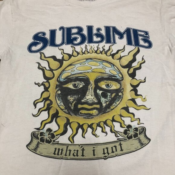 SUBLIME T SHIRT SZ S WHITE WHAT I GOT Y2K BAND DISTRESSED MENS - Picture 2 of 4
